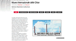 Desktop Screenshot of manholemuseum.it